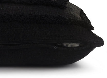 16" X 24" Sky Blue And White Cotton Geometric Throw Pillow