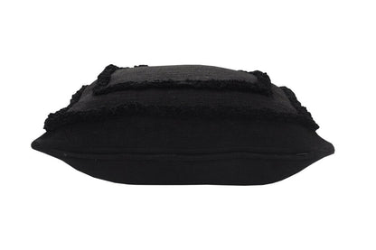 16" X 24" Sky Blue And White Cotton Geometric Throw Pillow