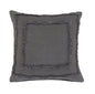 20" Gray Cotton Throw Pillow