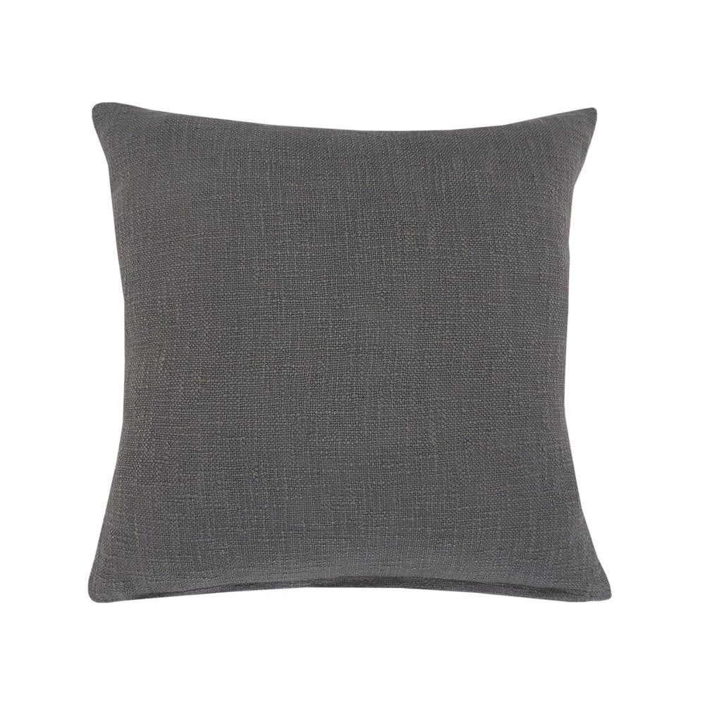 20" Sky Blue And White Geometric Cotton Throw Pillow with Texture