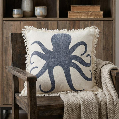 18" Cream Throw Pillow