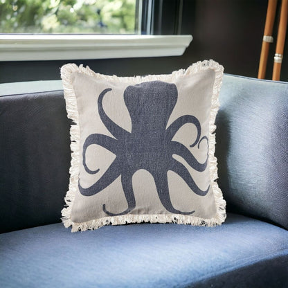 18" Cream Throw Pillow