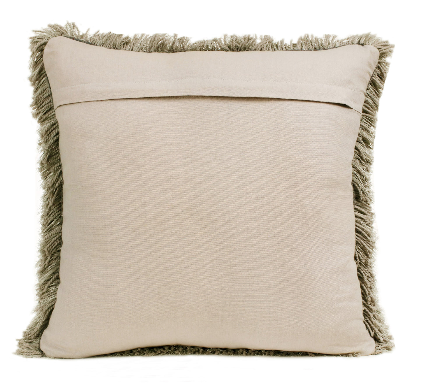 20" X 20" Taupe Polyester Zippered Pillow