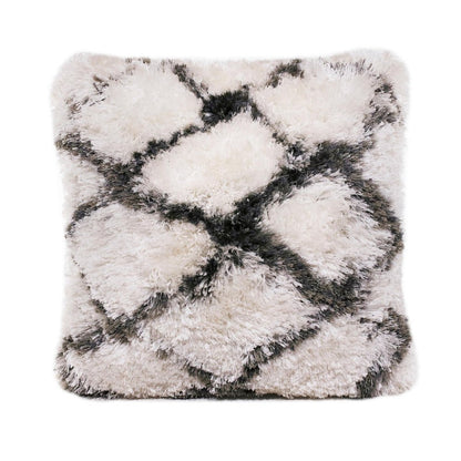 20" Black And White Geometric Throw Pillow