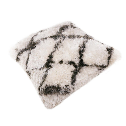 20" Black And White Geometric Throw Pillow
