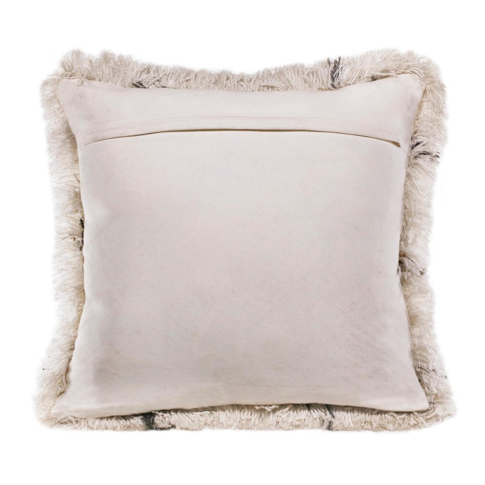 20" Black And White Geometric Throw Pillow