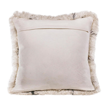 20" Black And White Geometric Throw Pillow