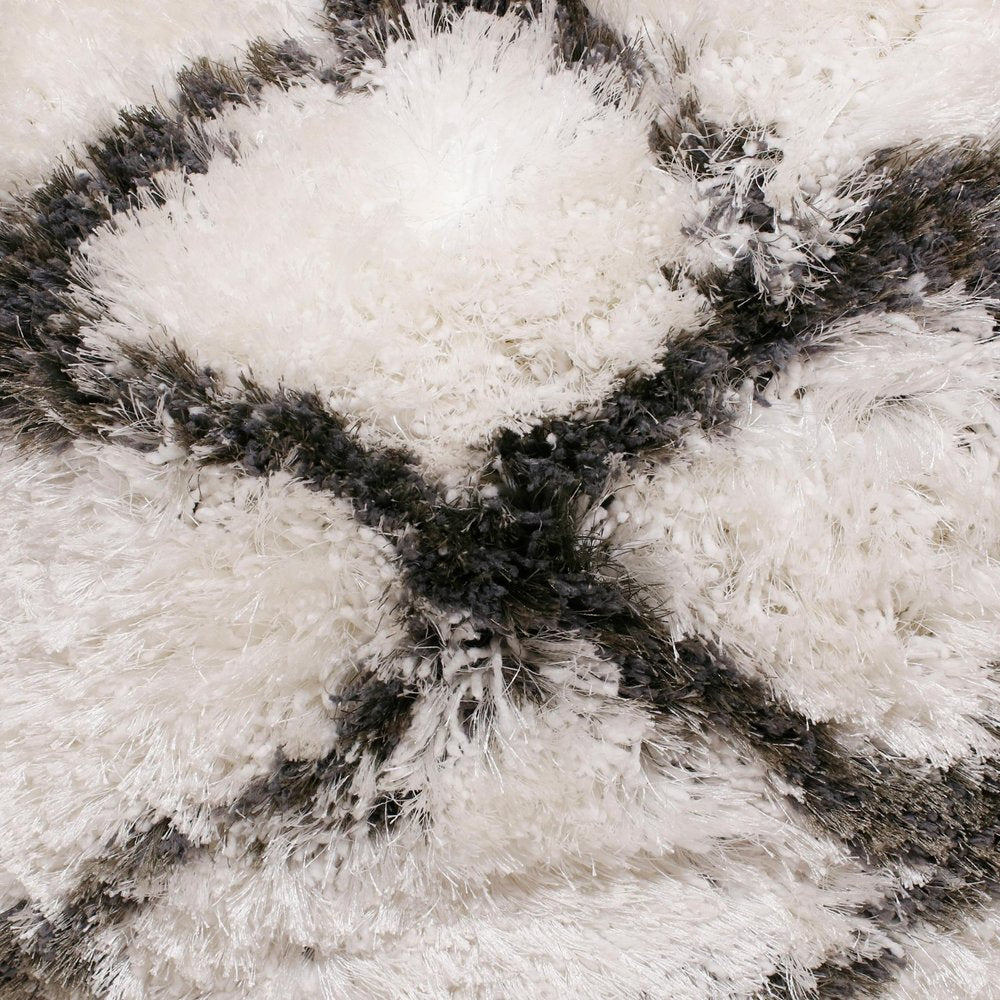 20" Black And White Geometric Throw Pillow