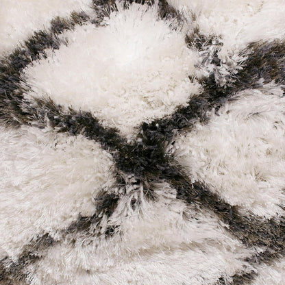 20" Black And White Geometric Throw Pillow