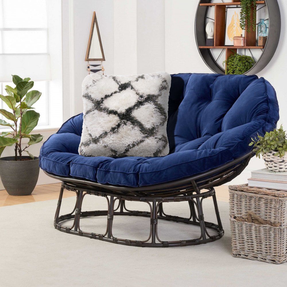 20" Black And White Fabric Geometric Throw Pillow