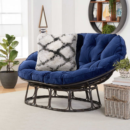 20" Black And White Fabric Geometric Throw Pillow