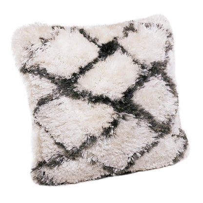 20" Black And White Geometric Throw Pillow