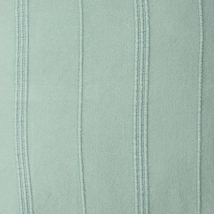 18" X 18" Beige 100% Cotton Zippered Pillow