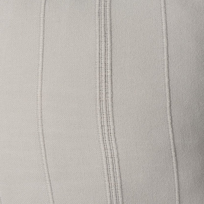 18" X 18" Beige 100% Cotton Zippered Pillow