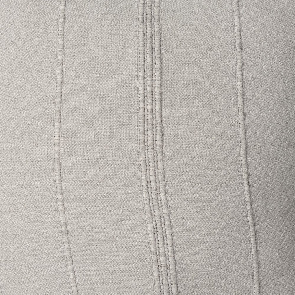 18" X 18" Beige 100% Cotton Zippered Pillow