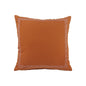 20" X 20" Orange And Dark Orange 100% Cotton Geometric Zippered Pillow