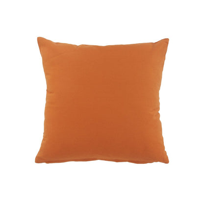14" X 20" Orange Geometric Cotton Lumbar Throw Pillow