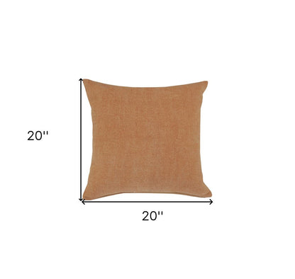 20" Gray Cotton Throw Pillow