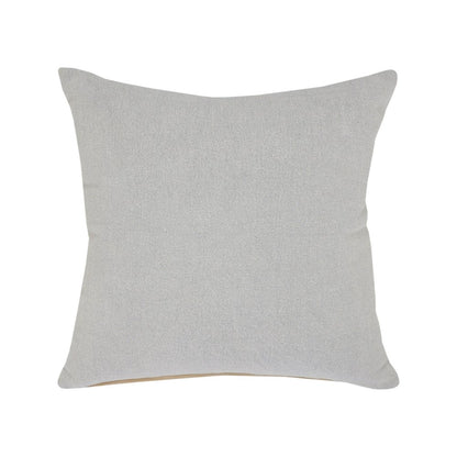 20" Gray Cotton Throw Pillow