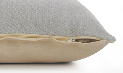 14" X 36" Classic Blue 100% Cotton Zippered Pillow