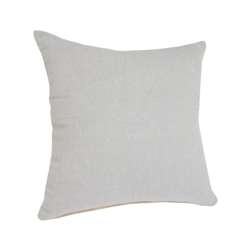 20" Gray Cotton Throw Pillow