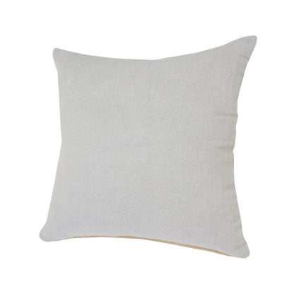 14" X 36" Light Gray 100% Cotton Zippered Pillow