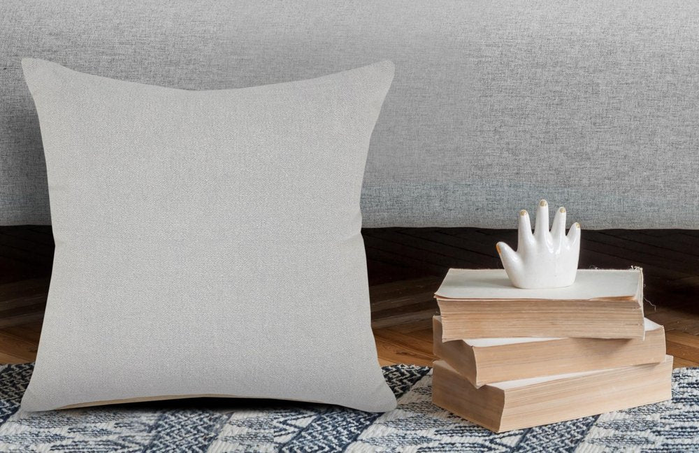 14" X 36" Classic Blue 100% Cotton Zippered Pillow