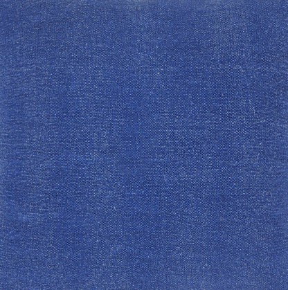 14" X 36" Classic Blue 100% Cotton Zippered Pillow