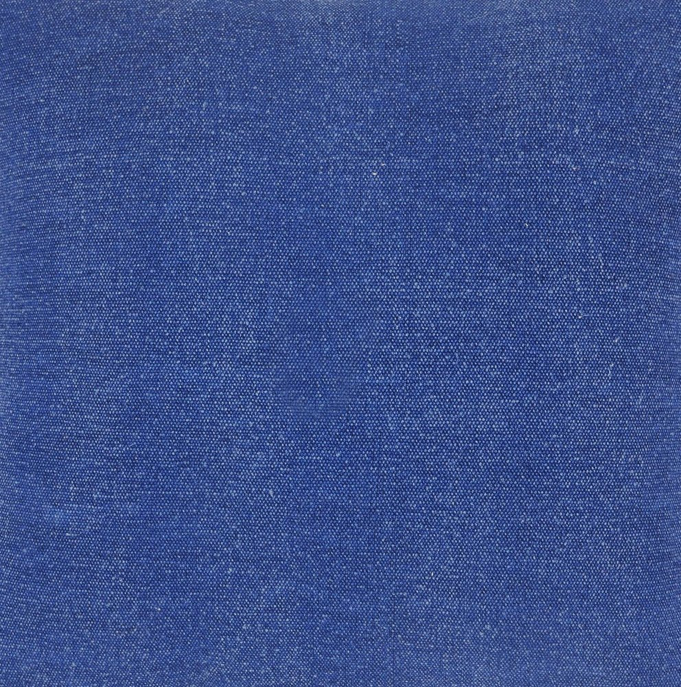 14" X 36" Classic Blue 100% Cotton Zippered Pillow