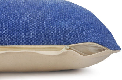 20" Gray Cotton Throw Pillow