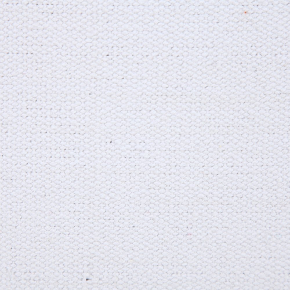 20" X 20" White 100% Cotton Zippered Pillow