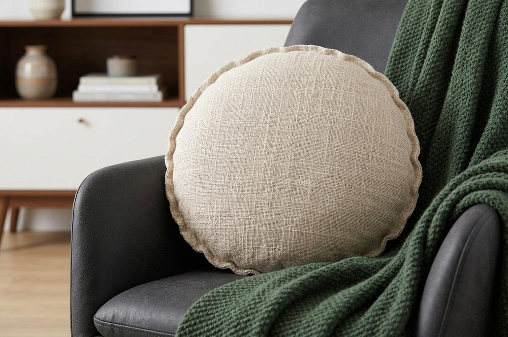20" X 20" Birch 100% Cotton Zippered Pillow