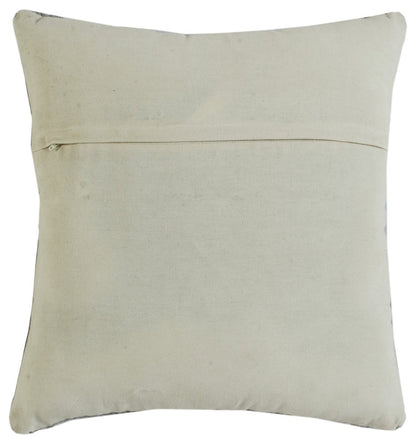 20" X 20" Gray Black Yellow And Ivory 100% Cotton Geometric Zippered Pillow