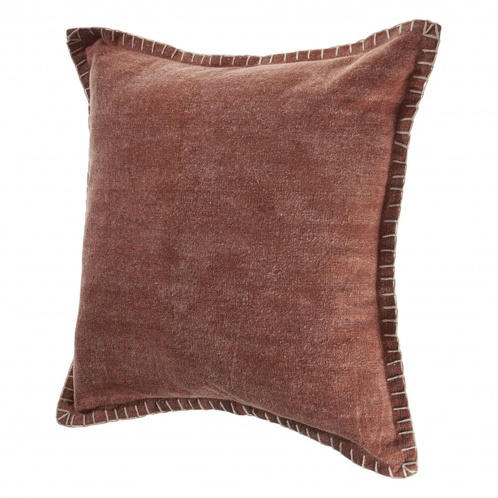 24" Terra Cotta Throw Pillow