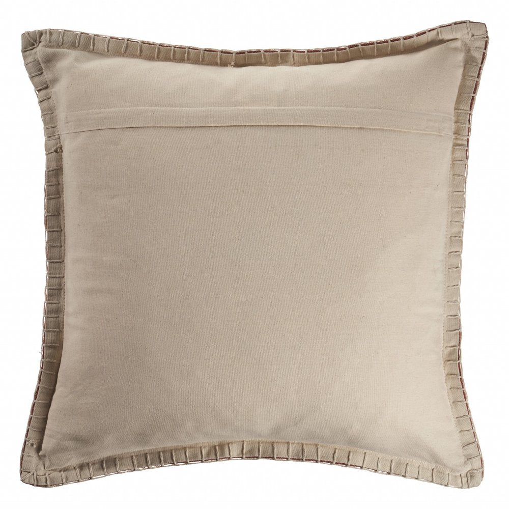 24" Terra Cotta Throw Pillow