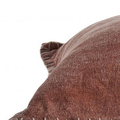 24" Terra Cotta Throw Pillow