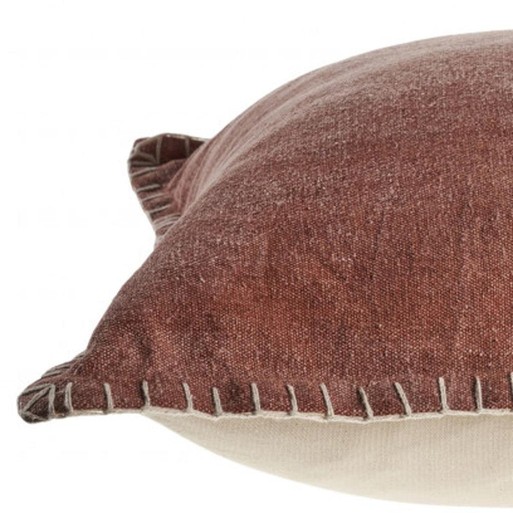 24" Terra Cotta Throw Pillow
