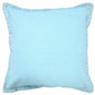 14" X 36" Light Blue 100% Cotton Zippered Pillow