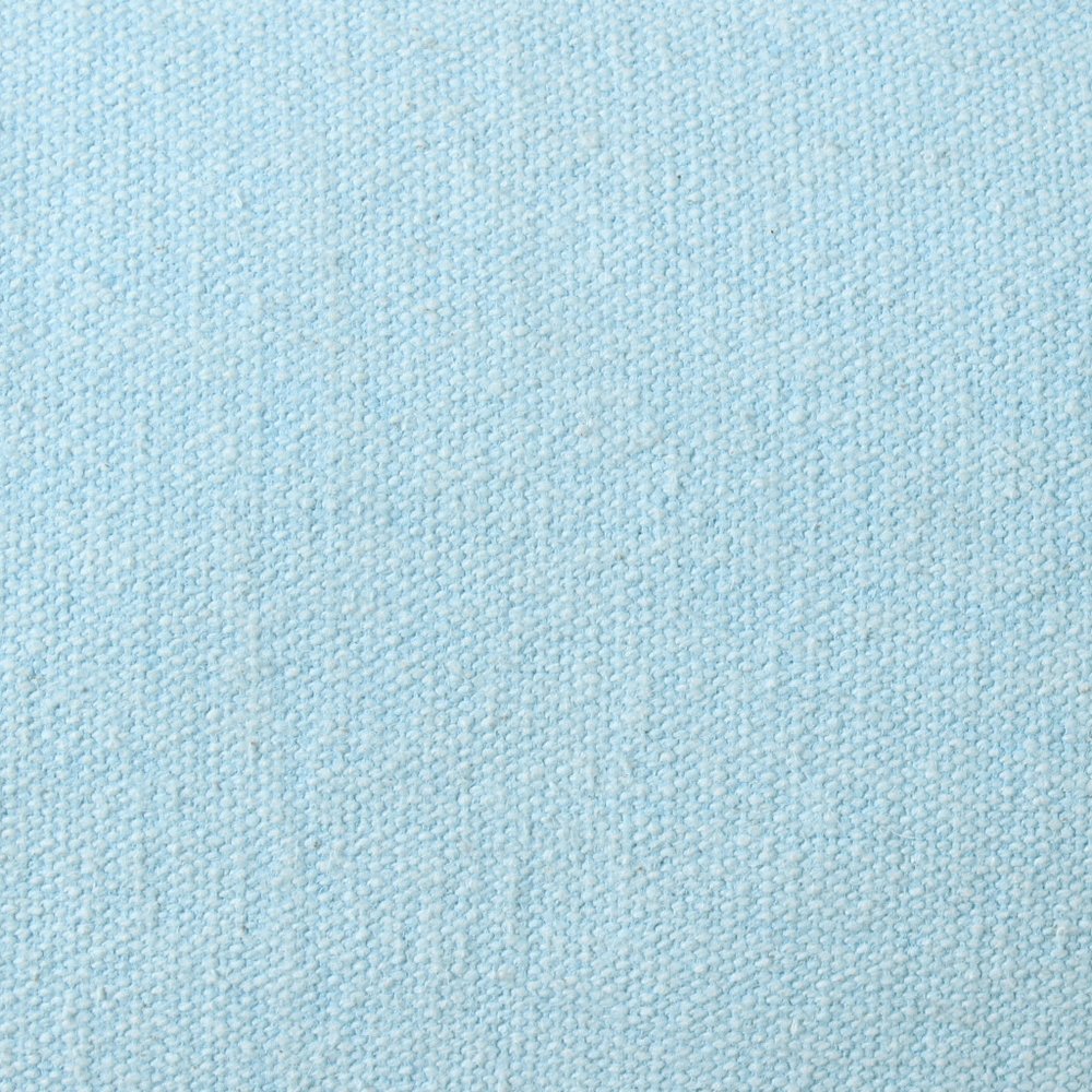 20" X 20" Light Blue 100% Cotton Zippered Pillow