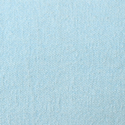 20" X 20" Light Blue 100% Cotton Zippered Pillow