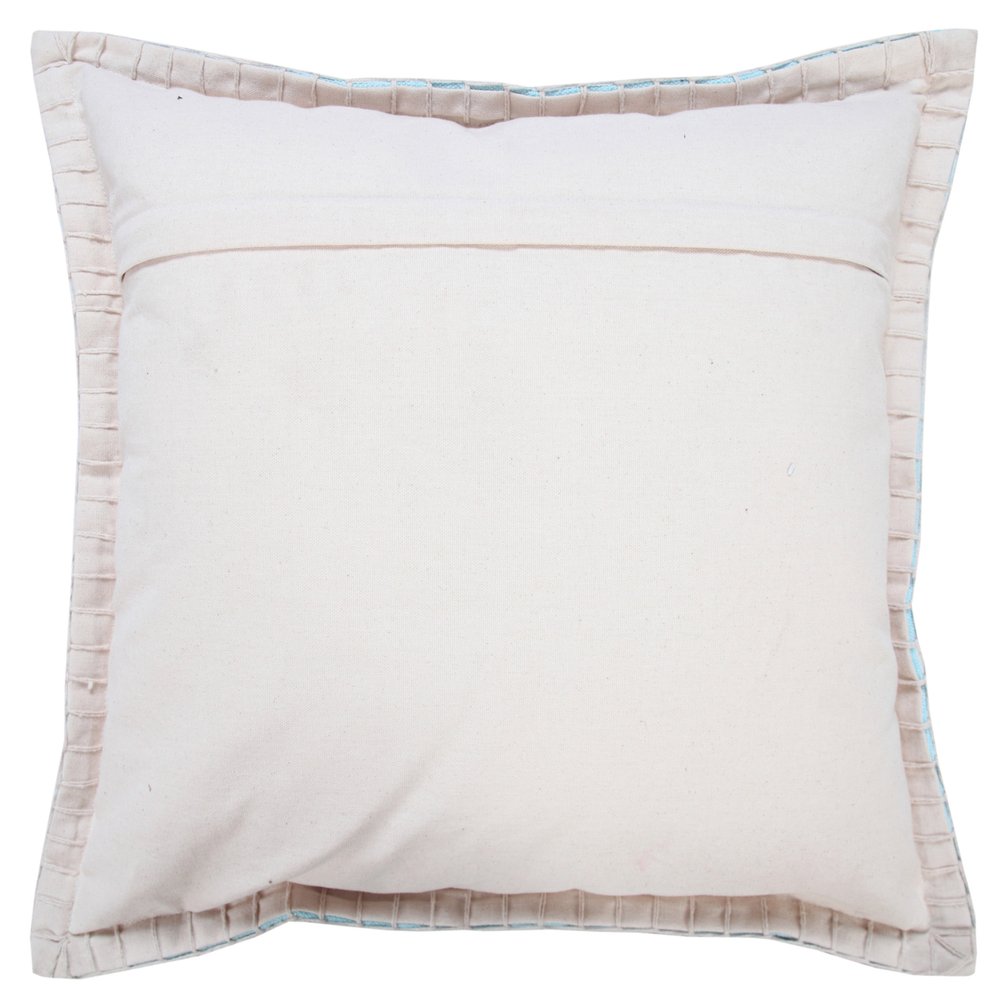 14" X 36" Light Blue 100% Cotton Zippered Pillow