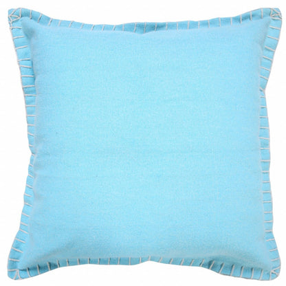 20" Black Cotton Throw Pillow