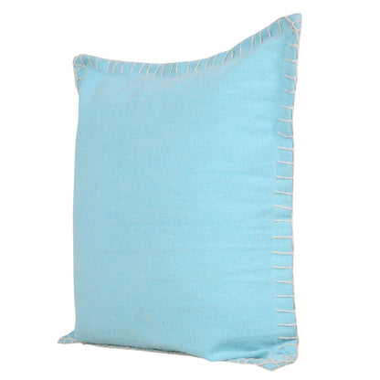 14" X 36" Light Blue 100% Cotton Zippered Pillow