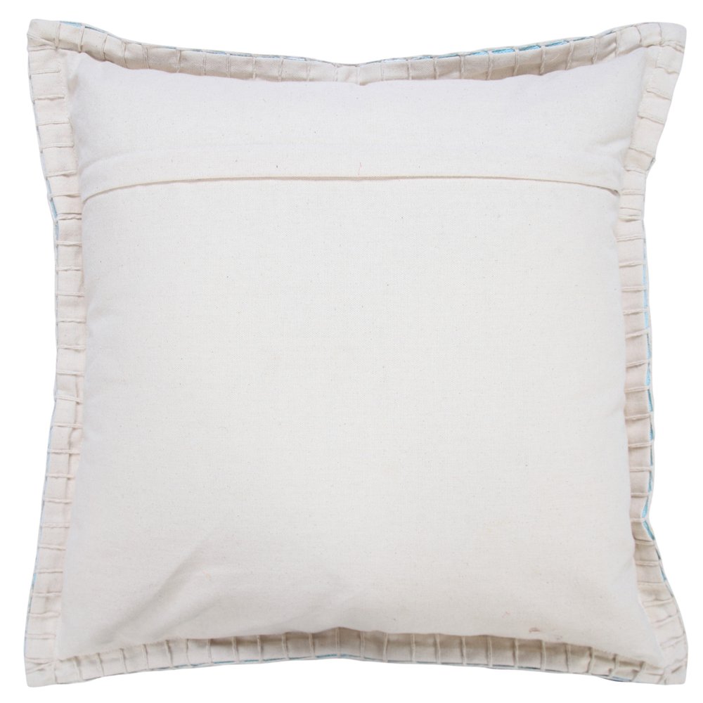 14" X 36" Light Blue 100% Cotton Zippered Pillow