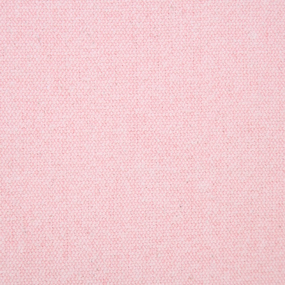 20" Light Pink Cotton Throw Pillow With Embroidered Edges