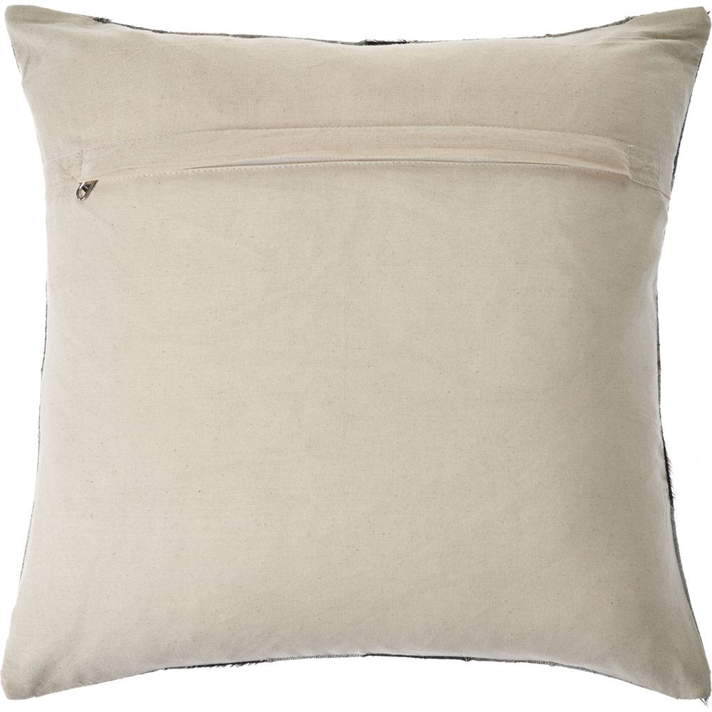 20" Gray and Brown Throw Pillow