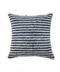 20" Merlot And Off White Cotton Striped Throw Pillow
