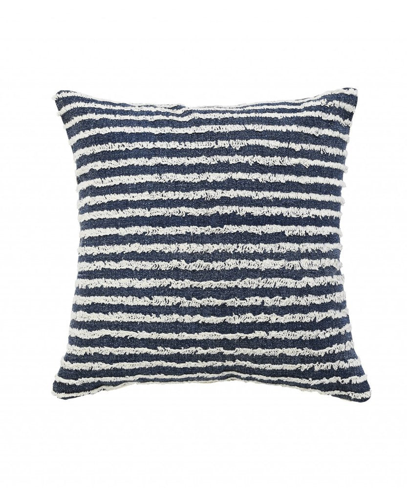 14" X 36" Purple and Cream Throw Pillow