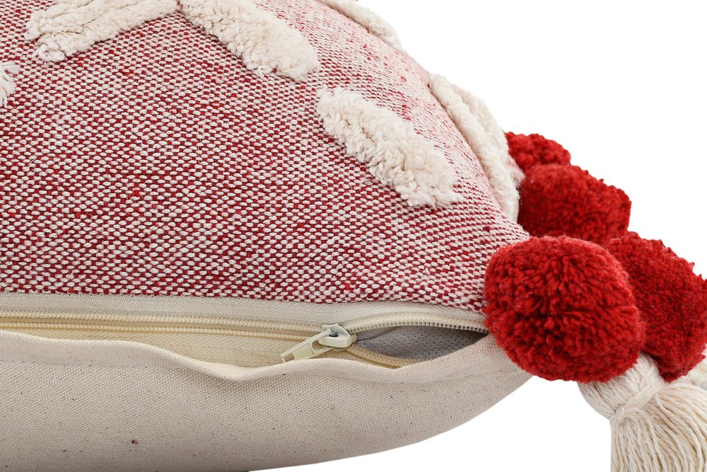 20" Yellow and Cream Throw Pillow