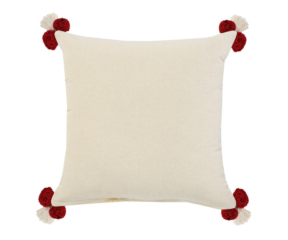 20" Yellow and Cream Throw Pillow